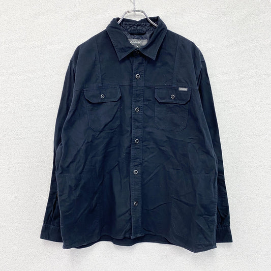 Eddie Bauer　エディーバウアー　長袖シャツ　2つポケット　紺　ネイビー　XLサイズ