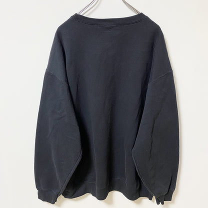 古着 used　KOLOA　長袖プリントスウェット　トレーナー　黒　ブラック　秋冬服　ビックシルエット　XXLサイズ