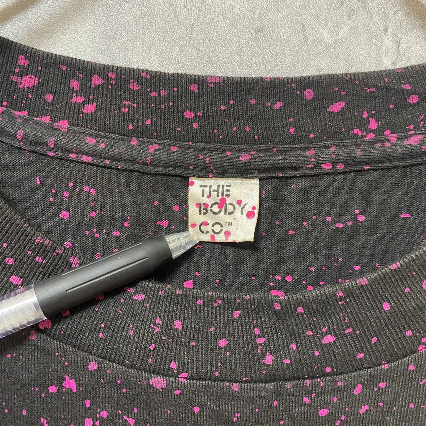 古着 used　90s　ヴィンテージ　半袖プリントTシャツ　USA製　シングルステッチ　花　黒　ブラック　オーバーサイズ