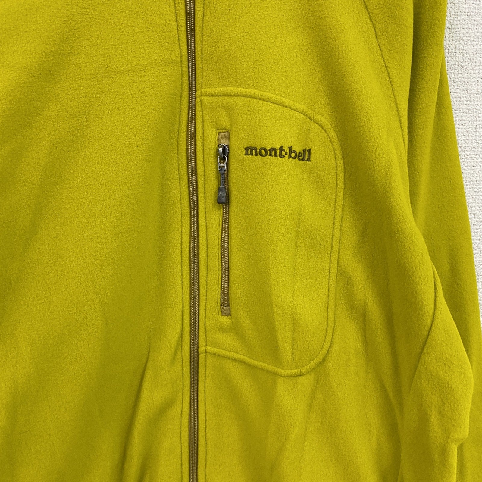 mont-bell　モンベル　シャミースジャケット　フリースジャケット　黄色　イエロー　Mサイズ