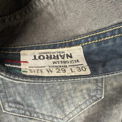 DIESEL　ディーゼル　NARROT　ナロット　0811M　デニムパンツ/ジーンズ　ボタンフライ　インディゴ　W29サイズ