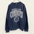 90s　NFL　DALLAS COWBOYS　ダラスカウボーイズ　スウェット/トレーナー　紺　ネイビー　Lサイズ