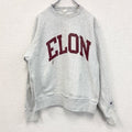 古着 used　champion　チャンピオン　リバースウィーブ　スウェット/トレーナー　ELON　単色タグ　グレー　Mサイズ