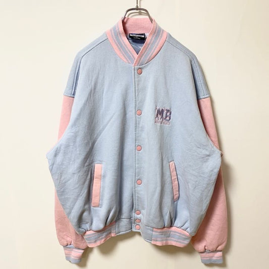 Pacific＆Co.　ボタンスタジャン　ジャケット　マートルビーチ　ワンポイント刺繍　秋冬服　XLサイズ