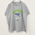 TEAM APPAREL　NFL　SEAHAWKS　半袖プリントTシャツ　アーチプリント　5連プリント　灰色　グレー　XLサイズ