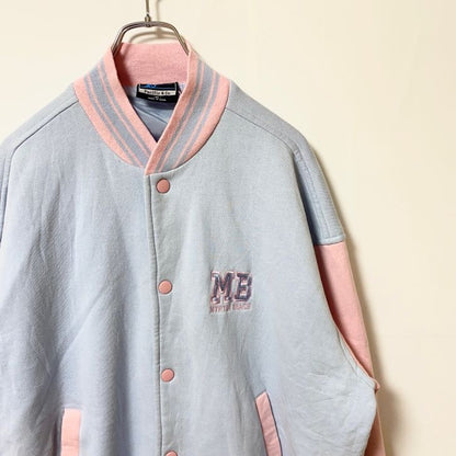Pacific＆Co.　ボタンスタジャン　ジャケット　マートルビーチ　ワンポイント刺繍　秋冬服　XLサイズ