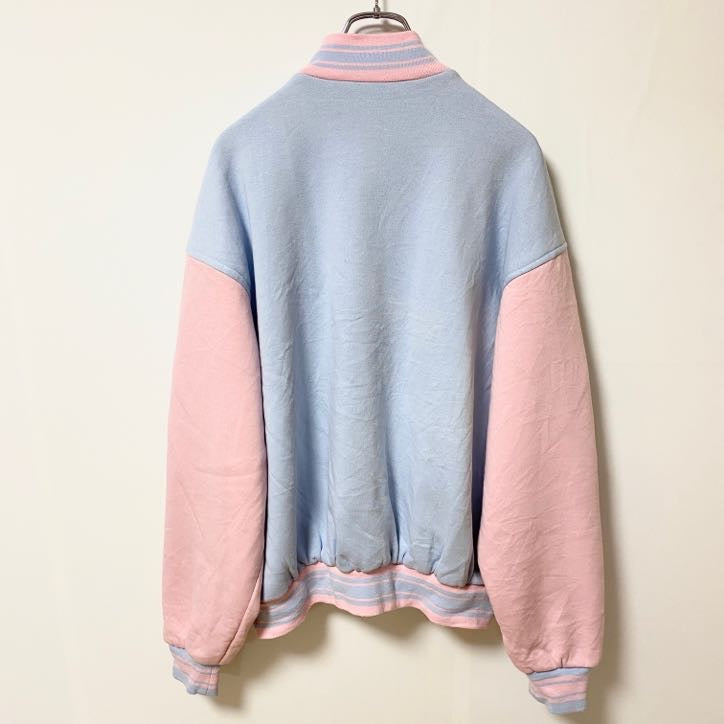 Pacific＆Co.　ボタンスタジャン　ジャケット　マートルビーチ　ワンポイント刺繍　秋冬服　XLサイズ