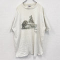 古着 used　90s　TULTEX　半袖アニマルプリントTシャツ　熊　Jasper Albrta　クルーネック　2XLサイズ