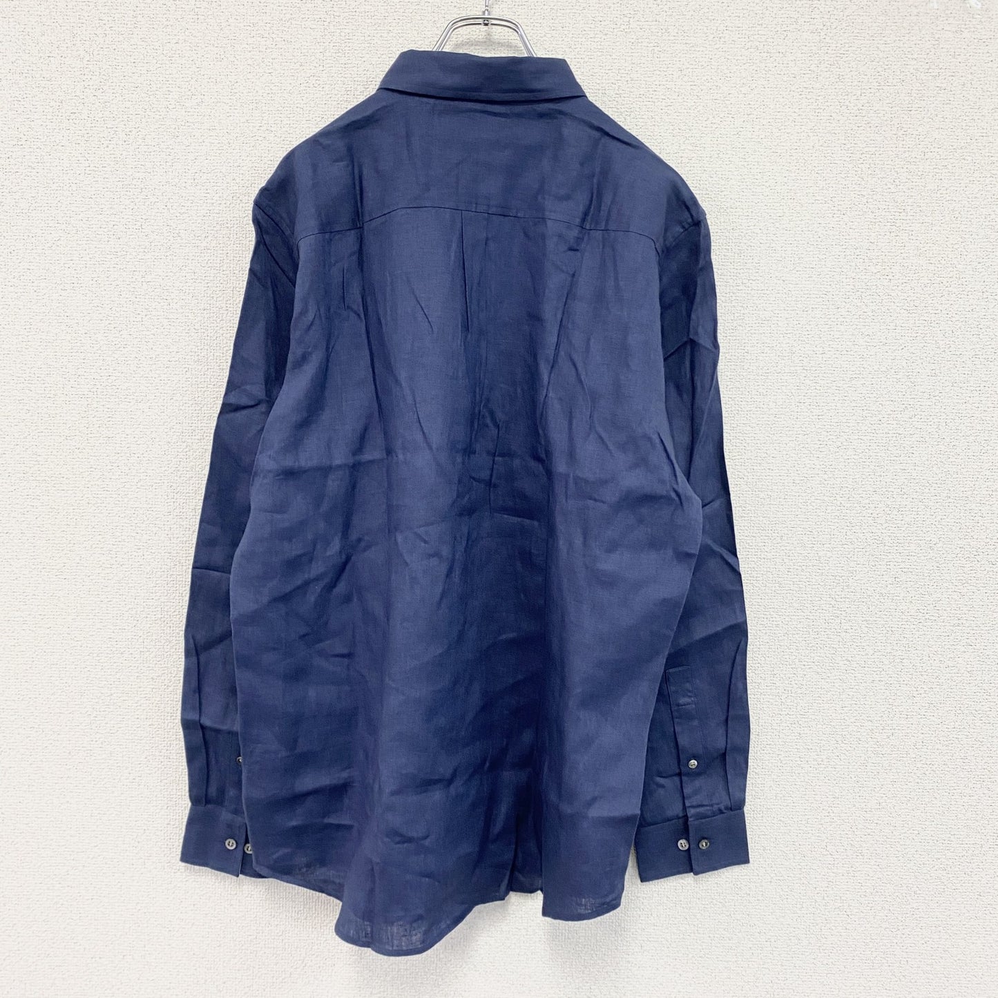 JIM THOMPSON　ジムトンプソン　長袖リネンシャツ　青　ブルー　XLサイズ　