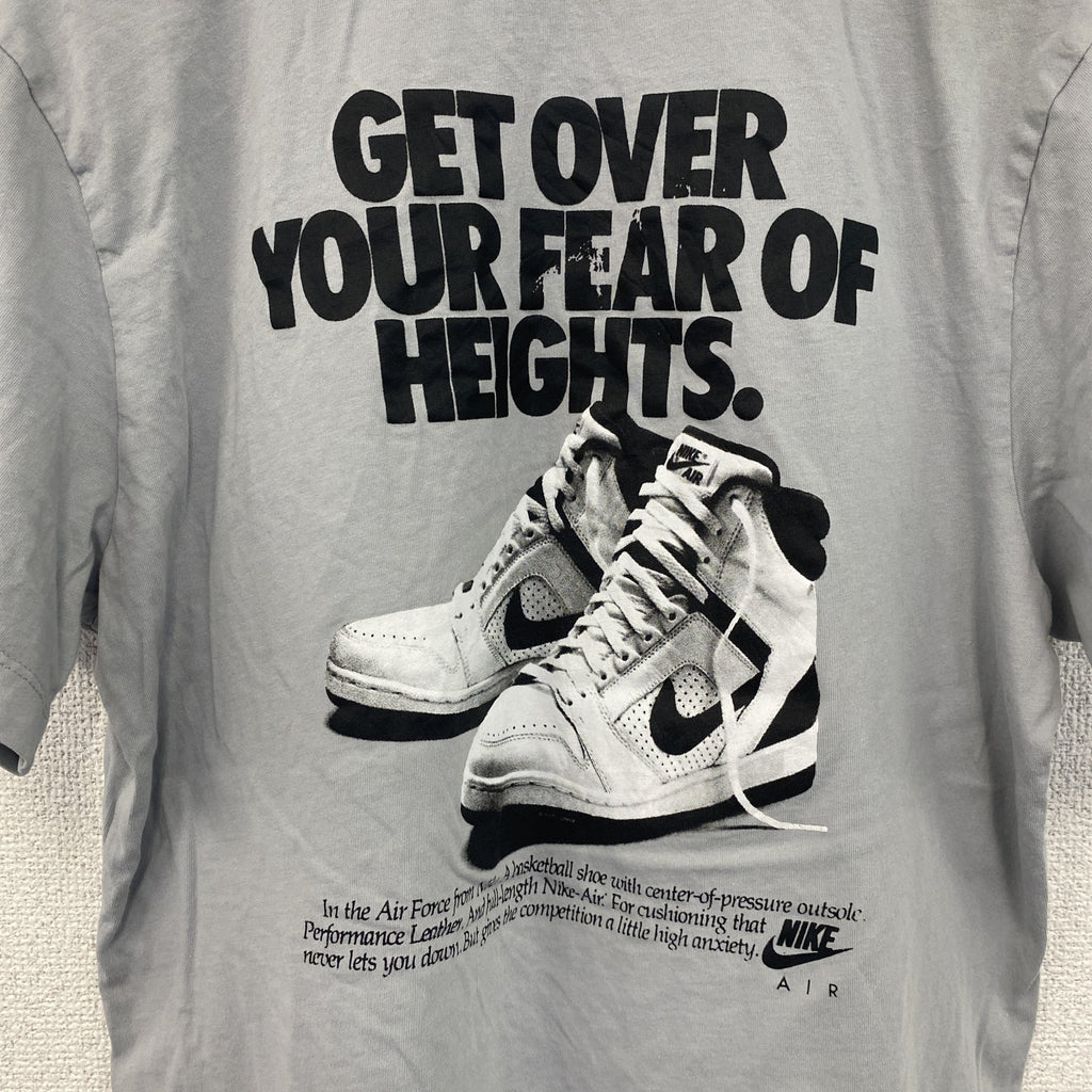 古着 used　NIKE ナイキ　半袖プリントTシャツ　エア フォース ワン　カジュアル　クルーネック　グレー　Mサイズ