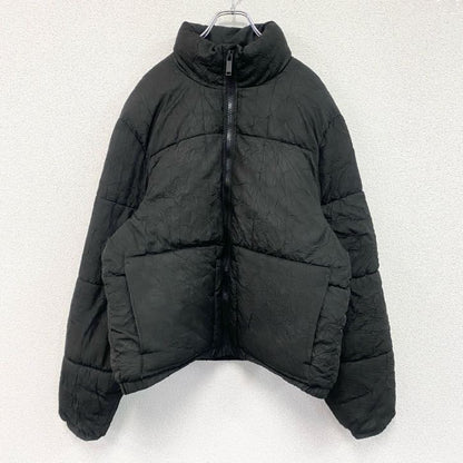 ZARA　ザラ　フルジップ中綿パフジャケット　黒　ブラック　Lサイズ　