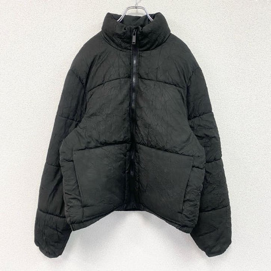 ZARA　ザラ　フルジップ中綿パフジャケット　黒　ブラック　Lサイズ　