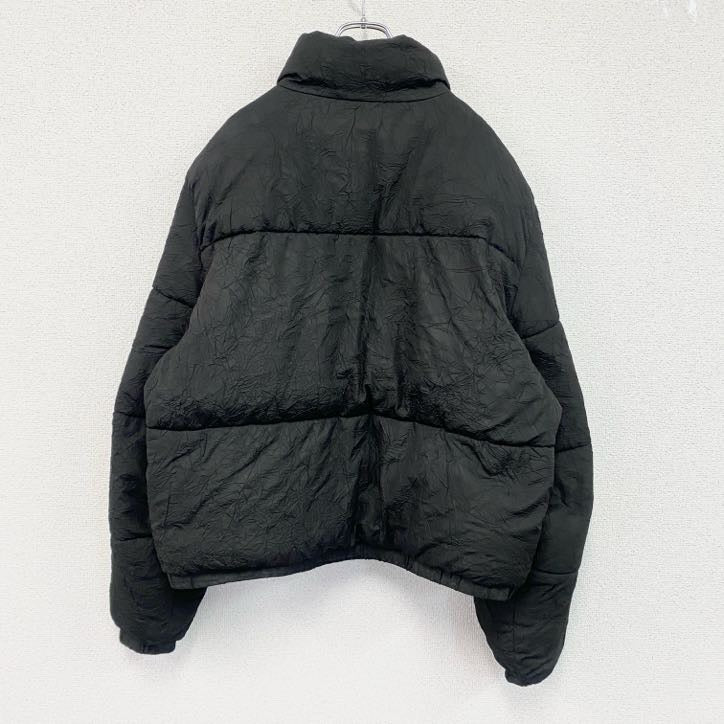 ZARA　ザラ　フルジップ中綿パフジャケット　黒　ブラック　Lサイズ　