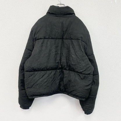 ZARA　ザラ　フルジップ中綿パフジャケット　黒　ブラック　Lサイズ　