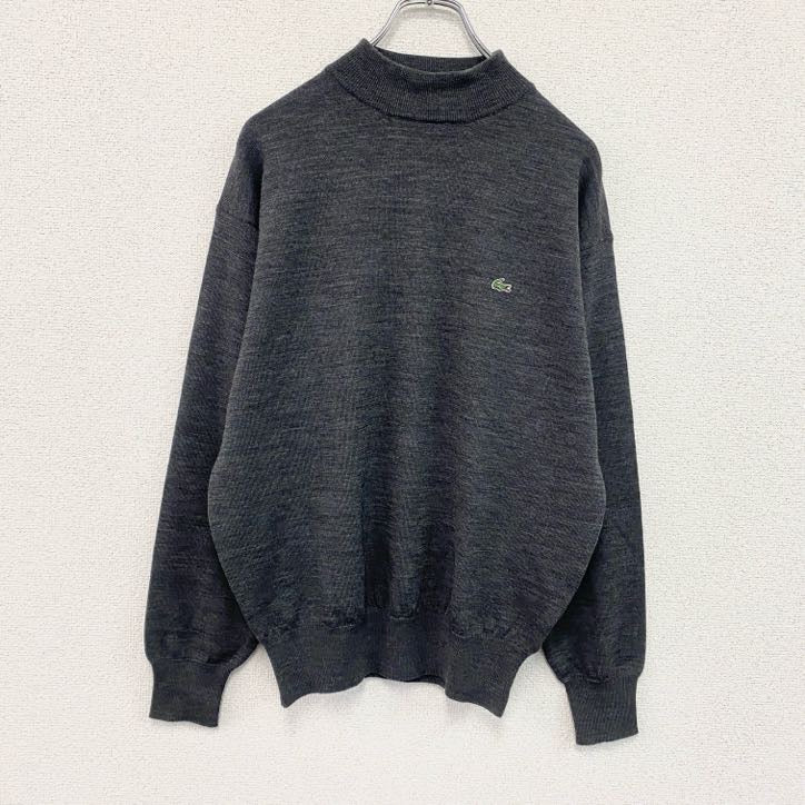 LACOSTE　ラコステ　モックネックニットセーター　ダークグレー　3サイズ