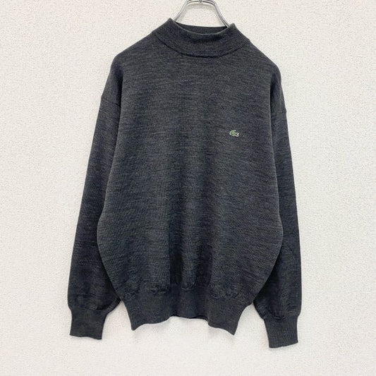 LACOSTE　ラコステ　モックネックニットセーター　ダークグレー　3サイズ