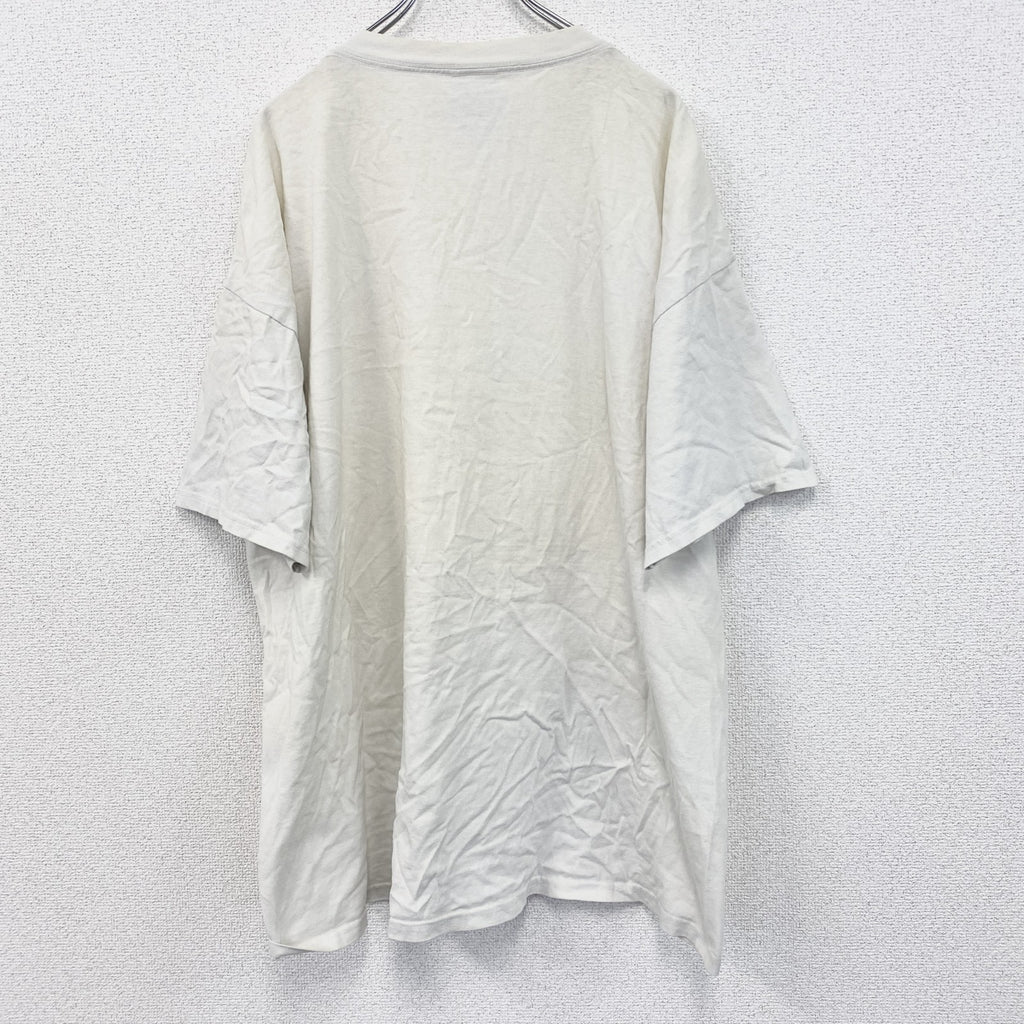 古着 used　90s　TULTEX　半袖アニマルプリントTシャツ　熊　Jasper Albrta　クルーネック　2XLサイズ
