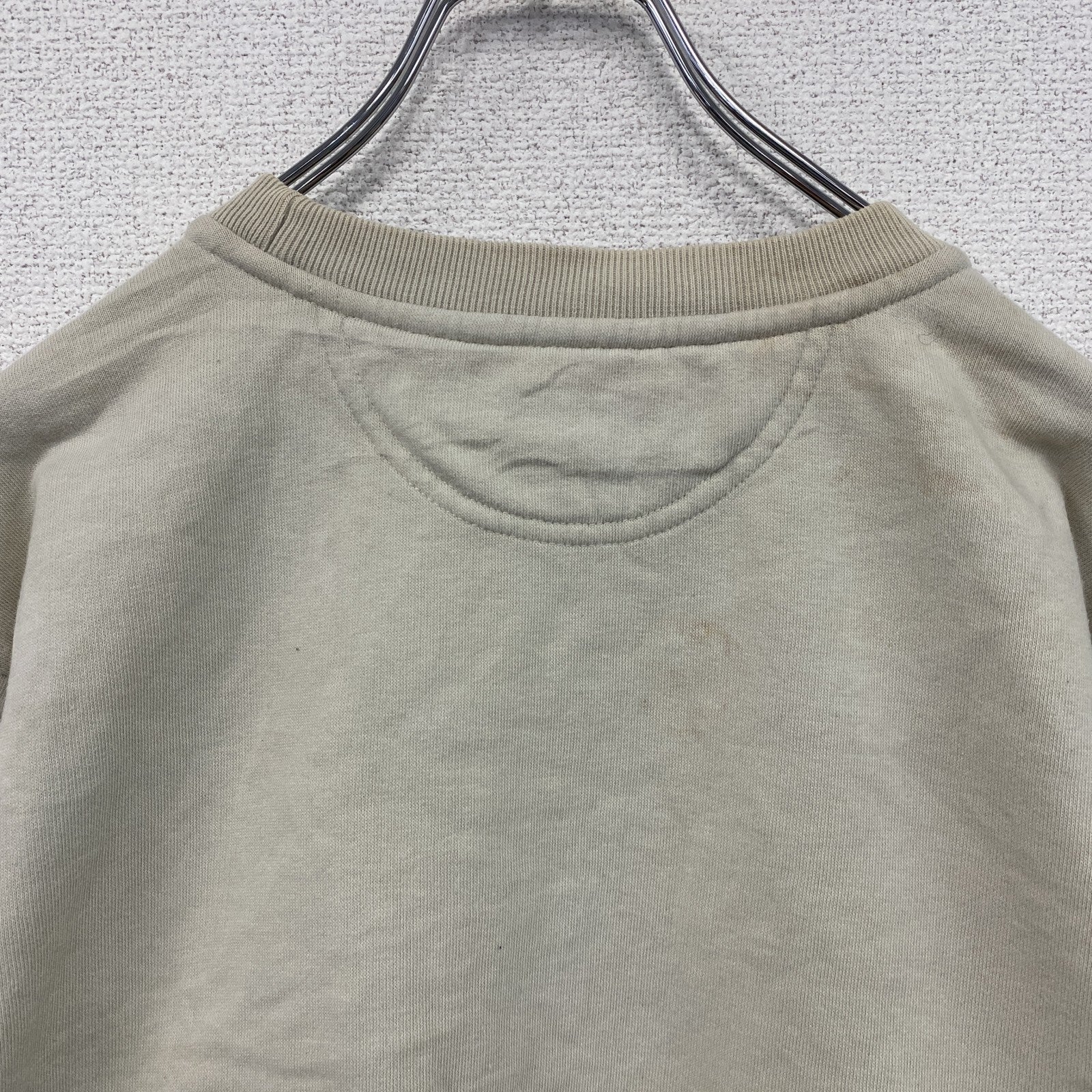 NIKE　ナイキ　スウェット/トレーナー　刺繡ロゴ　ベージュ　Sサイズ　