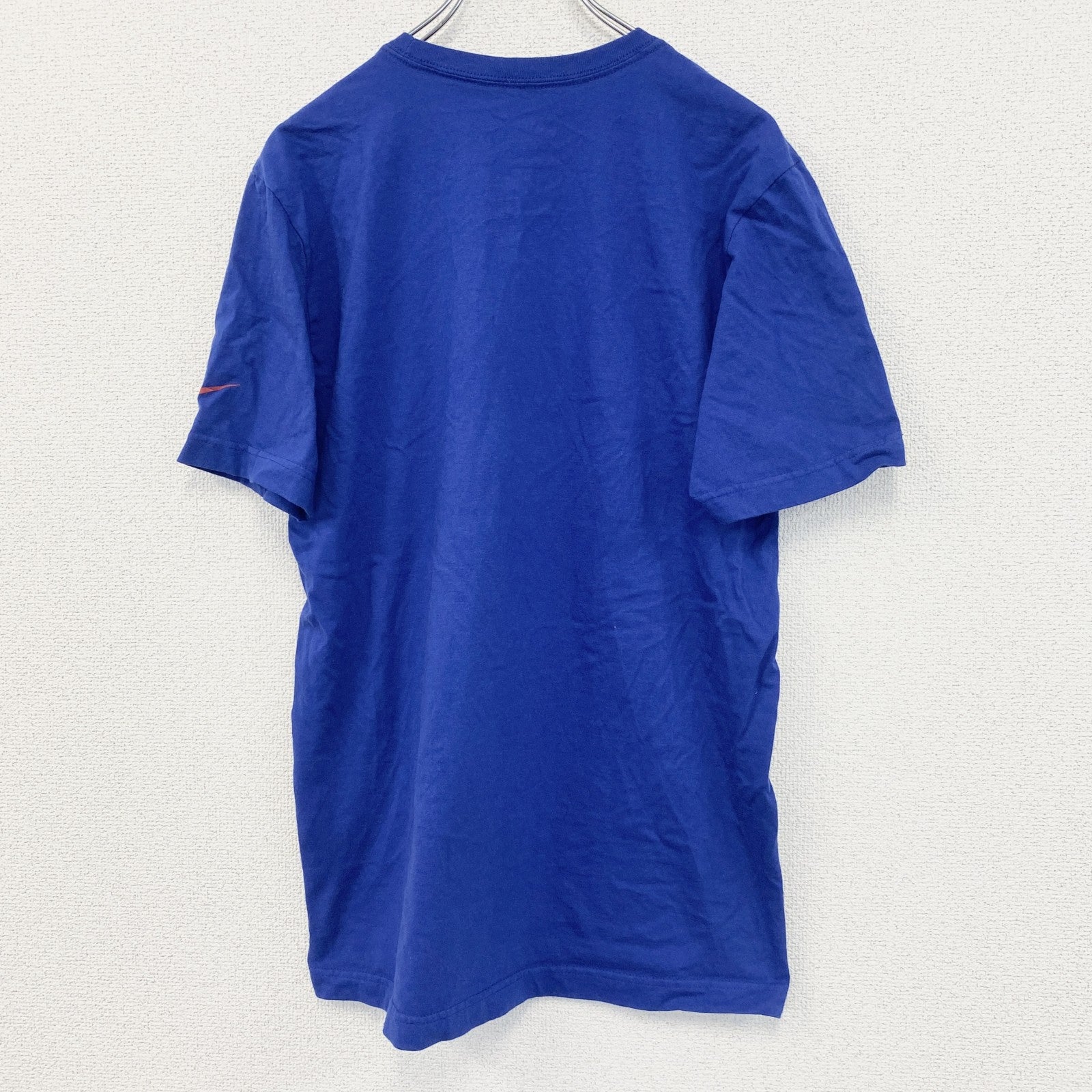 古着 used　NIKE ナイキ　半袖プリントTシャツ　CRUZ KNOWS　スウッシュロゴ　クルーネック　青　Mサイズ