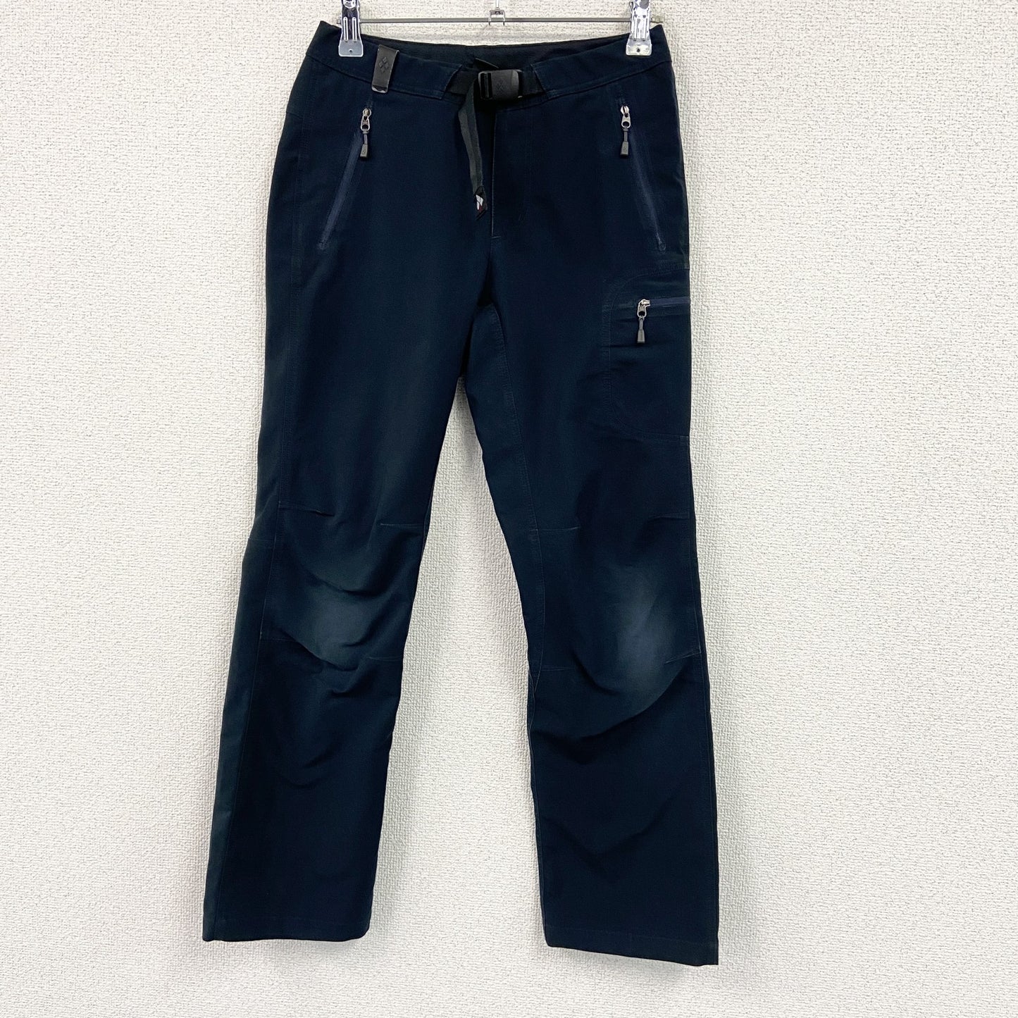 mont-bell　モンベル　ストレートパンツ　ジップフライ　黒　ブラック　XSサイズ