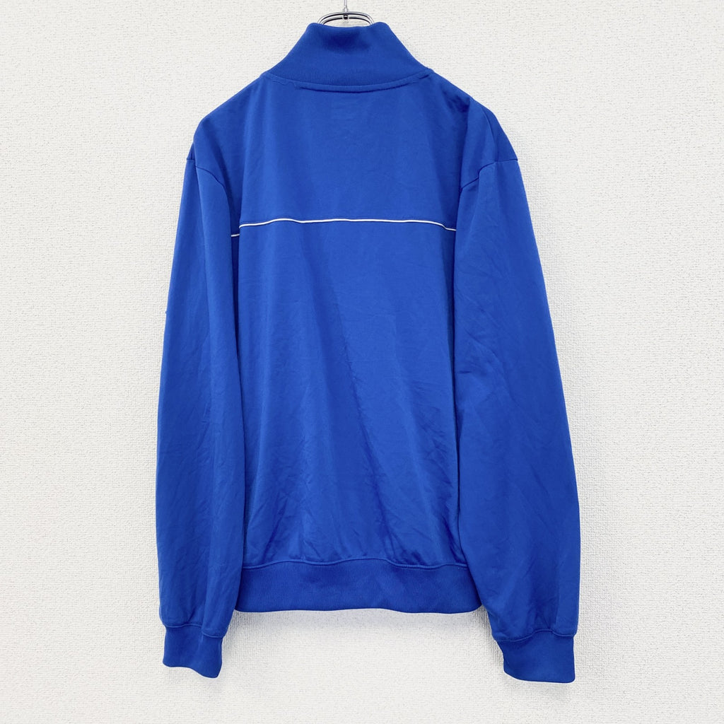 古着 used　NIKE ナイキ　トラックジャケット　フルジップ　カジュアルデザイン　スウッシュロゴ　ワンポイント　青　Mサイズ