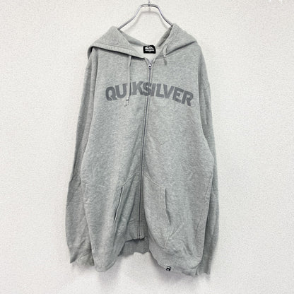 QUICKSILVER　クイックシルバー　フルジップスウェットパーカー/フーディー　グレー　XLサイズ