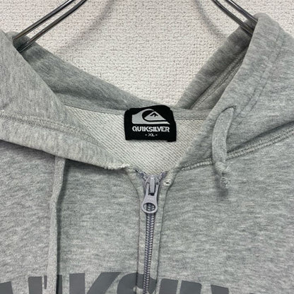 QUICKSILVER　クイックシルバー　フルジップスウェットパーカー/フーディー　グレー　XLサイズ
