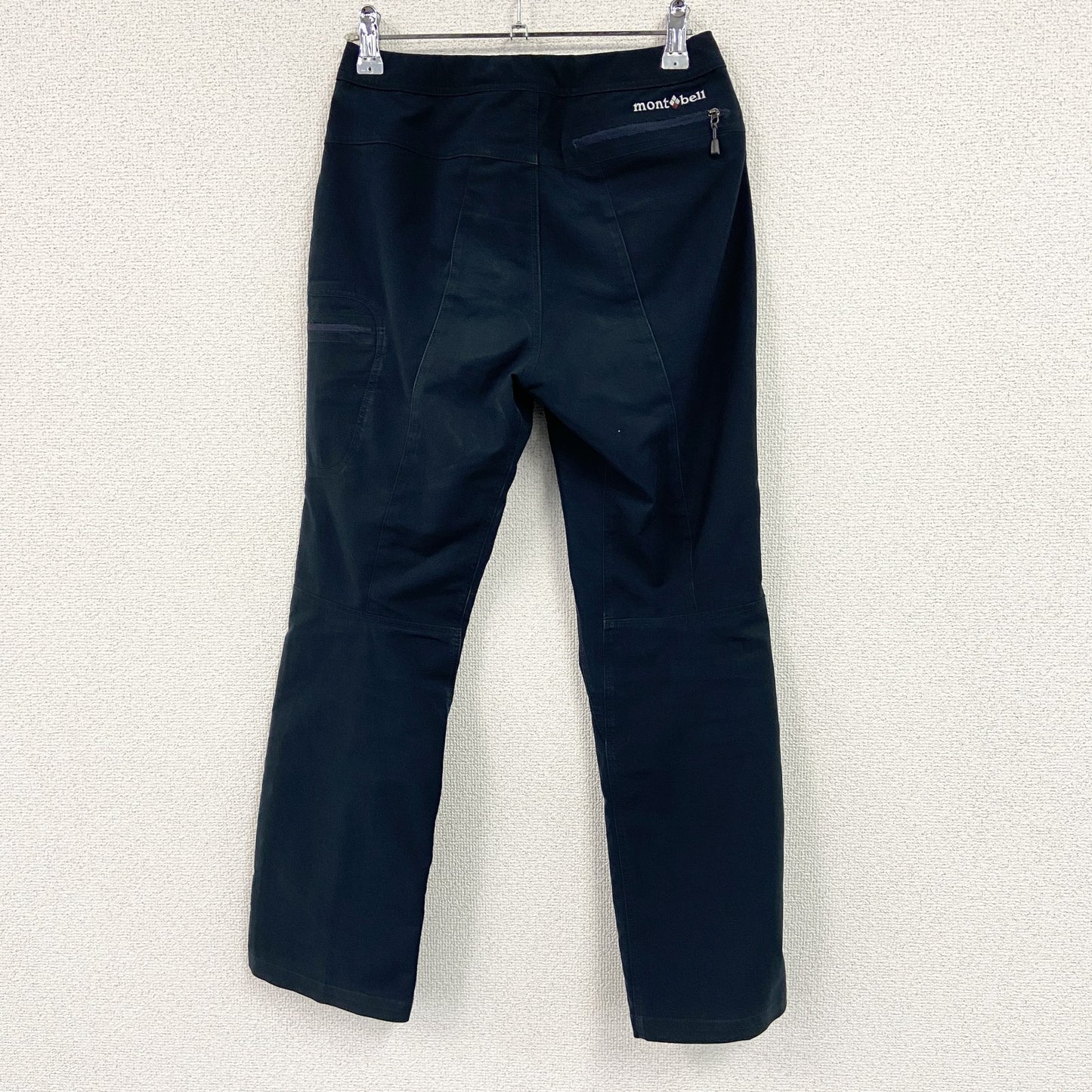 mont-bell　モンベル　ストレートパンツ　ジップフライ　黒　ブラック　XSサイズ