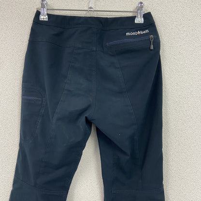 mont-bell　モンベル　ストレートパンツ　ジップフライ　黒　ブラック　XSサイズ