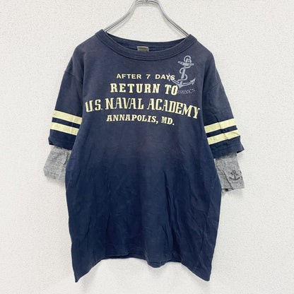 CHESWICK　チェスウィック　長袖Tシャツ/ロンT　レイヤード　紺　ネイビー　Mサイズ