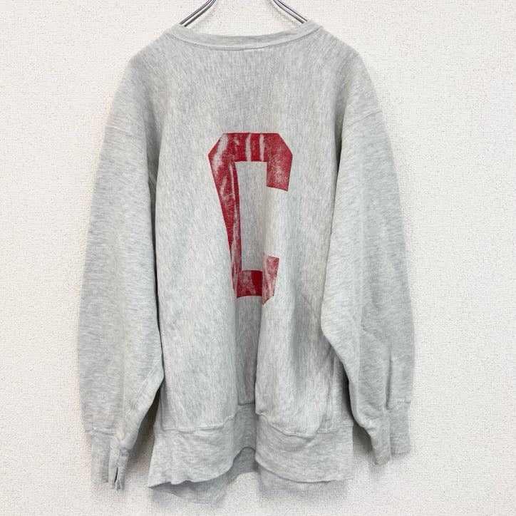 90s　champion　チャンピオン　リバースウィーブ　スウェット/トレーナー　刺繍タグ　グレー　XLサイズ