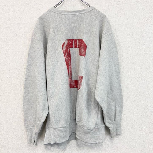 90s　champion　チャンピオン　リバースウィーブ　スウェット/トレーナー　刺繍タグ　グレー　XLサイズ
