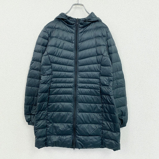 UNIQLO　ユニクロ　ウルトラライトダウンロングコート　フーデットコート　ダウン90%　紺　ネイビー　Mサイズ