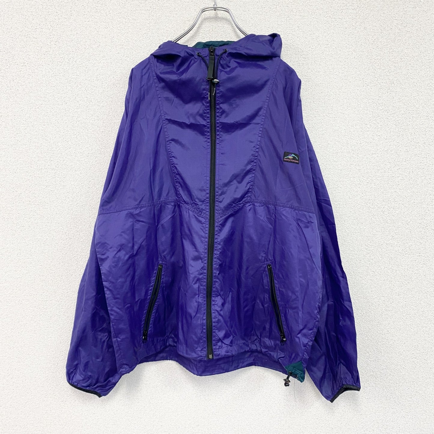 HELLY HANSEN　ヘリーハンセン　フルジップナイロンジャケット　紫　パープル　Mサイズ　