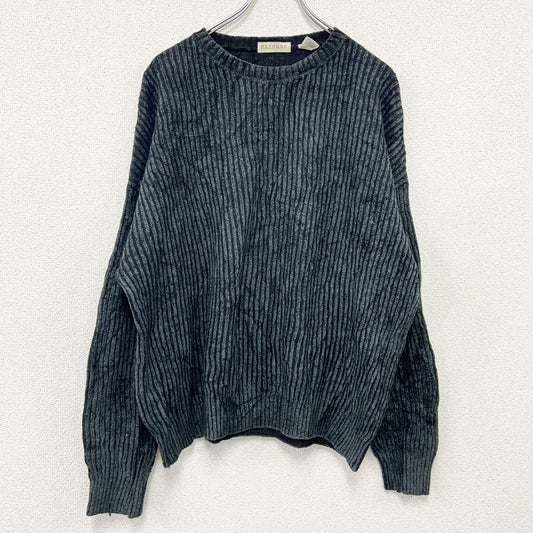 ～00s　METHODE　アクリルニットセーター　ヴィンテージ　灰色　グレー　XLサイズ