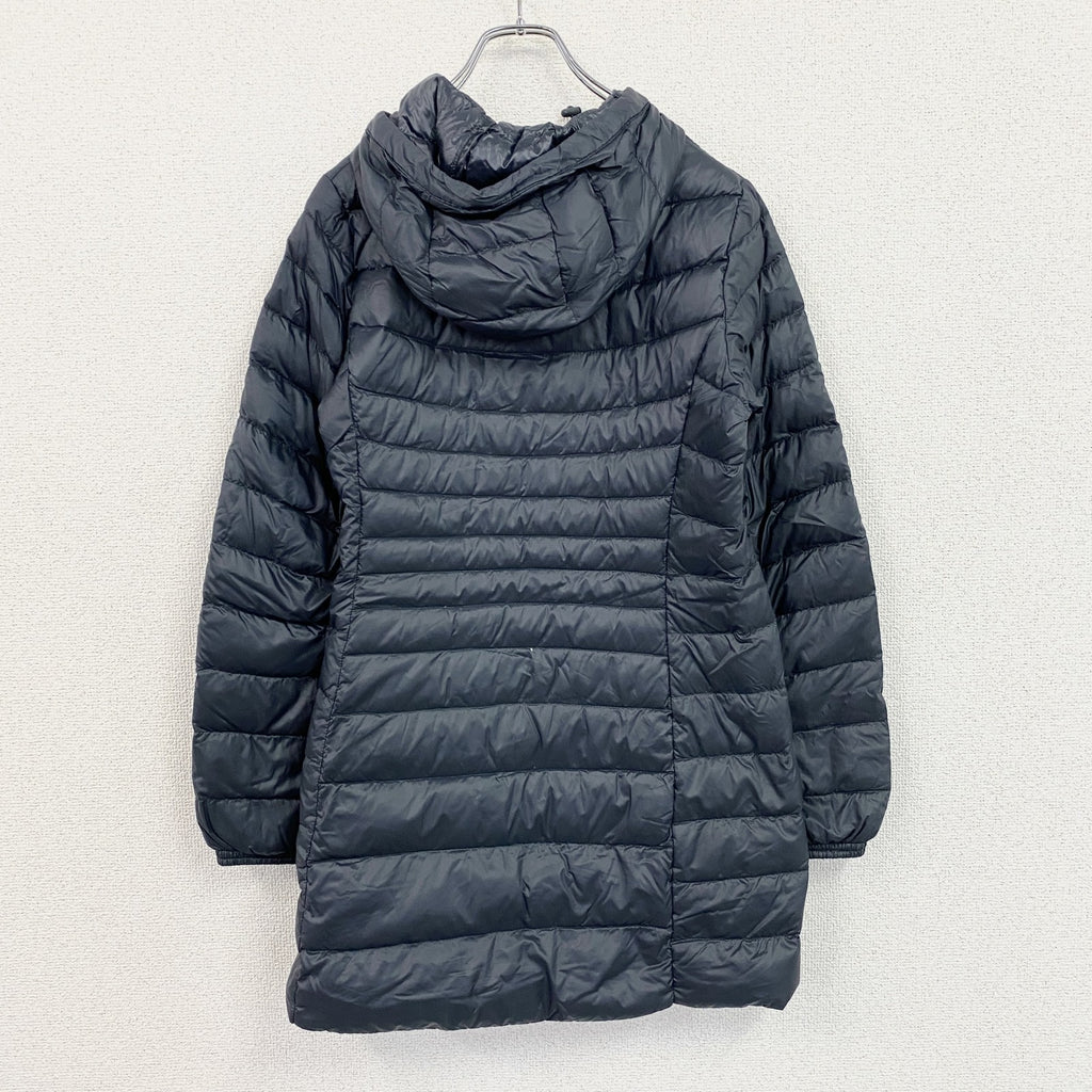 UNIQLO　ユニクロ　ウルトラライトダウンロングコート　フーデットコート　ダウン90%　紺　ネイビー　Mサイズ