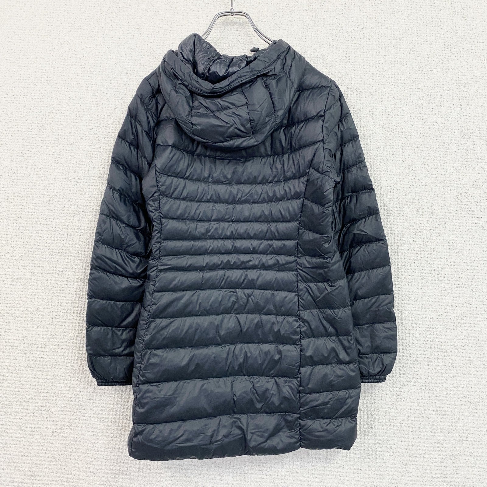 UNIQLO　ユニクロ　ウルトラライトダウンロングコート　フーデットコート　ダウン90%　紺　ネイビー　Mサイズ