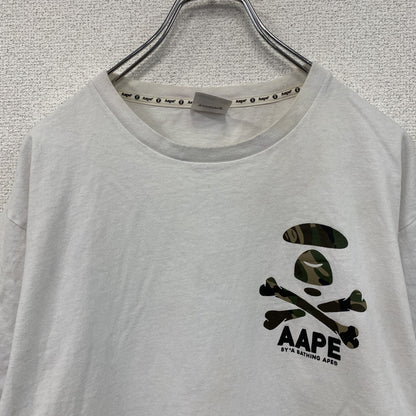 Aape　エイプ　半袖Tシャツ　カモフラ　白　ホワイト　XLサイズ