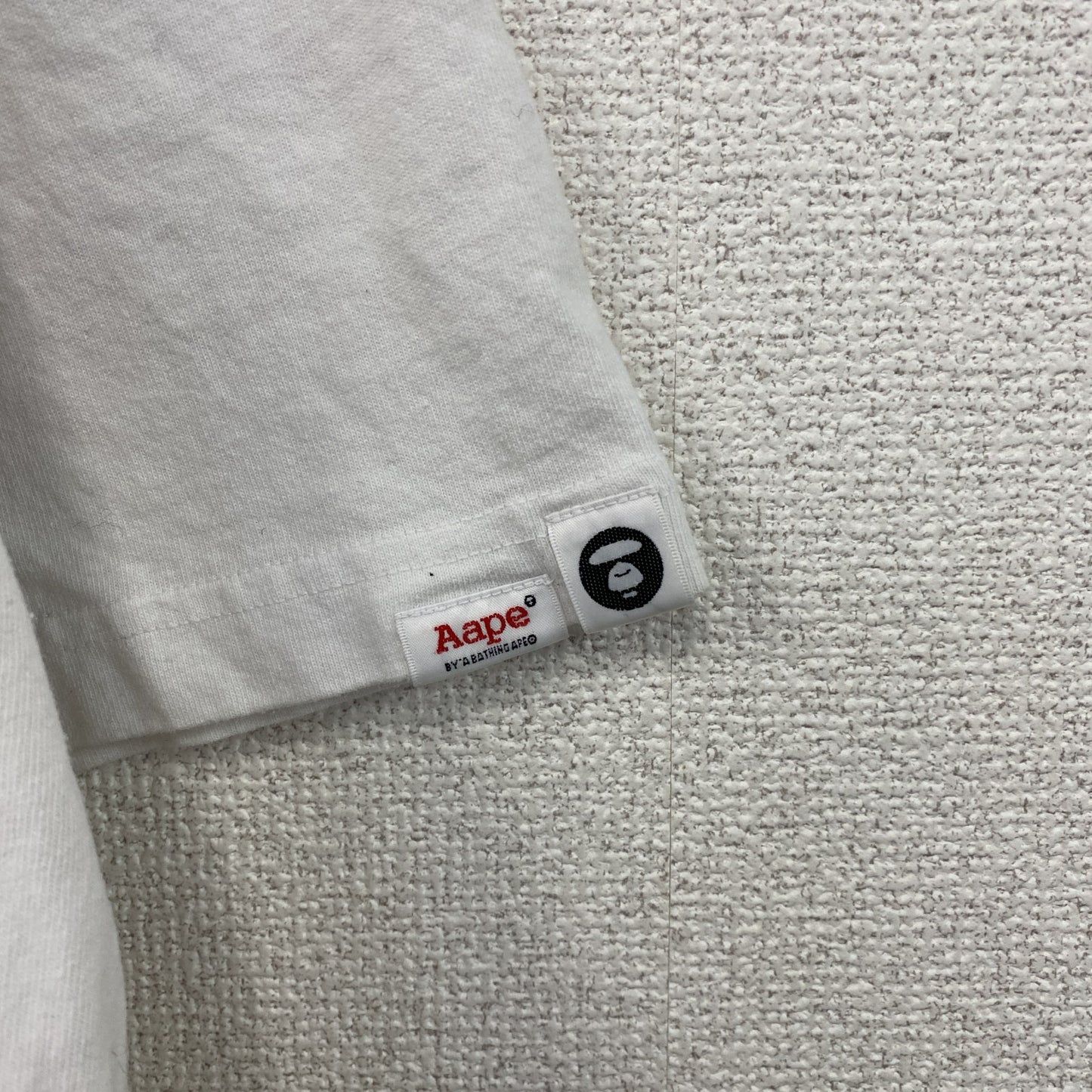 Aape　エイプ　半袖Tシャツ　カモフラ　白　ホワイト　XLサイズ