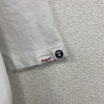 Aape　エイプ　半袖Tシャツ　カモフラ　白　ホワイト　XLサイズ