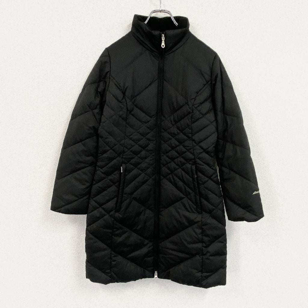 Eddie Bauer　エディーバウアー　ダウンコート　ダウン80％　キルティングコート　黒　ブラック　XSサイズ