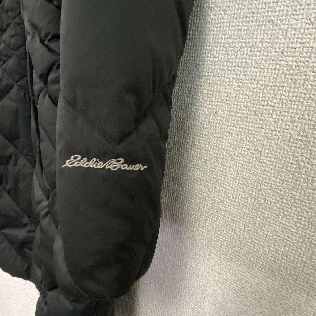 Eddie Bauer　エディーバウアー　ダウンコート　ダウン80％　キルティングコート　黒　ブラック　XSサイズ