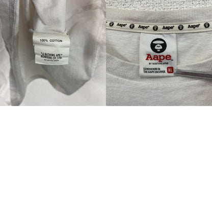 Aape　エイプ　半袖Tシャツ　カモフラ　白　ホワイト　XLサイズ