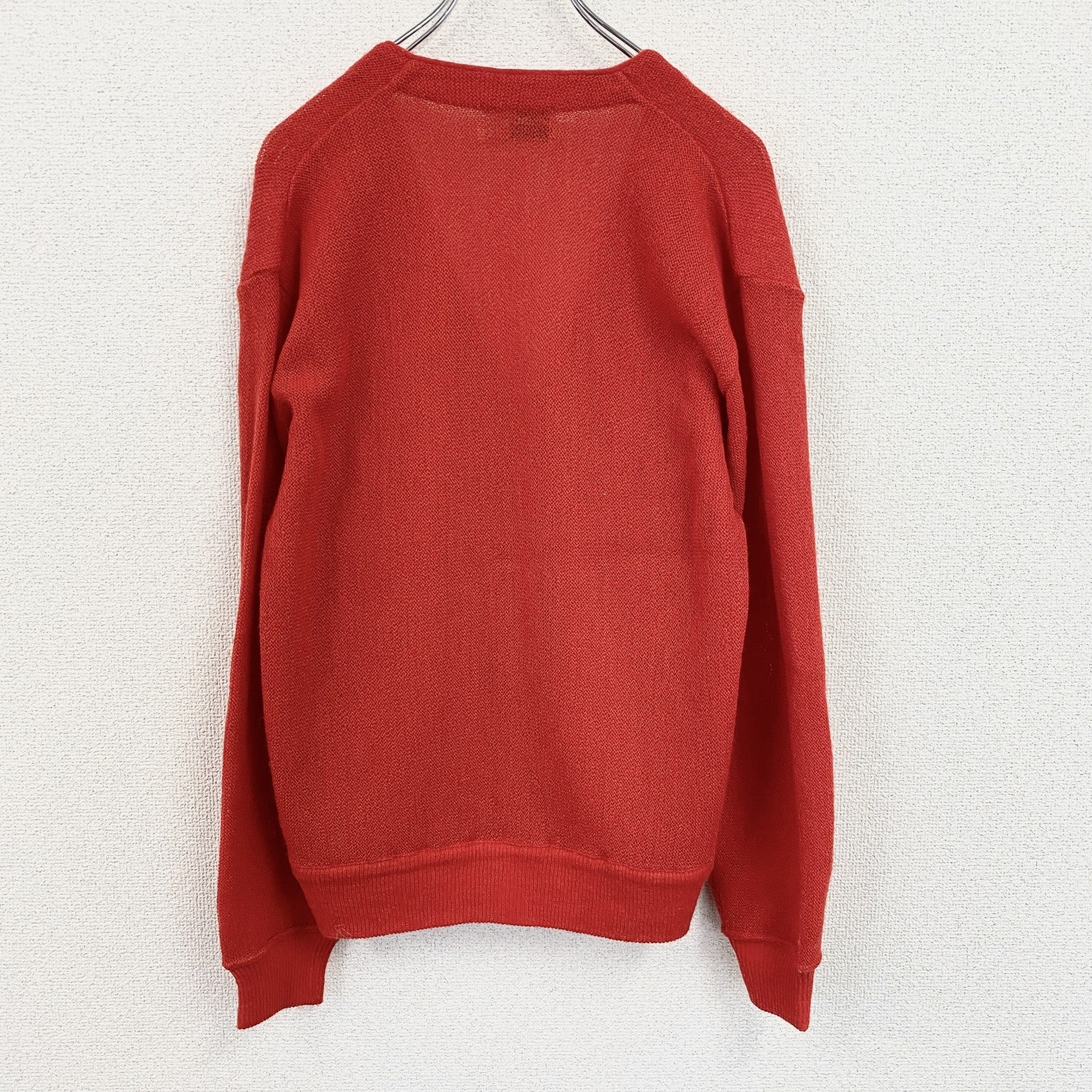 MUNSINGWEAR　マンシングウェア　Grand Slam　ウールニットカーディガン　赤　レッド　Sサイズ