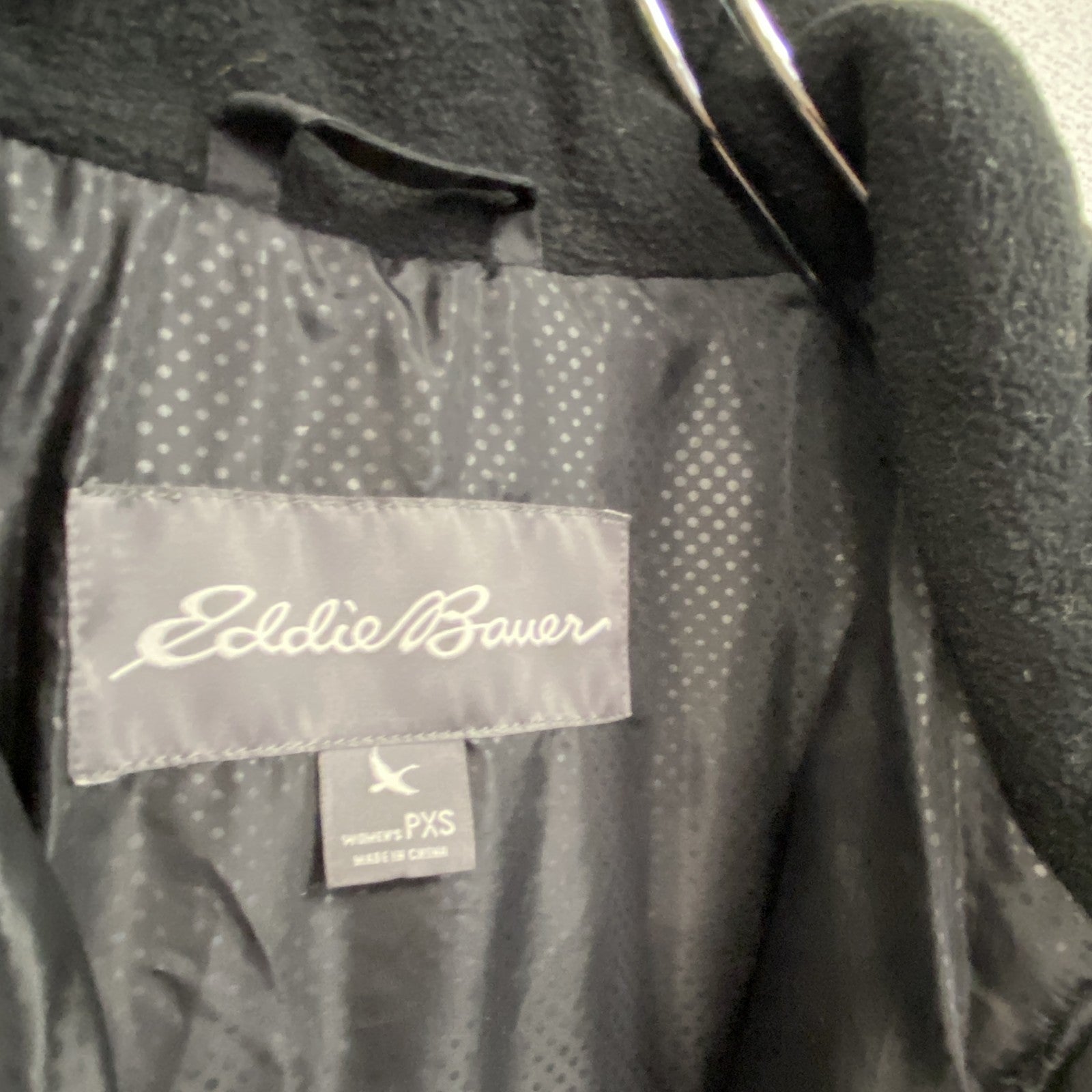 Eddie Bauer　エディーバウアー　ダウンコート　ダウン80％　キルティングコート　黒　ブラック　XSサイズ