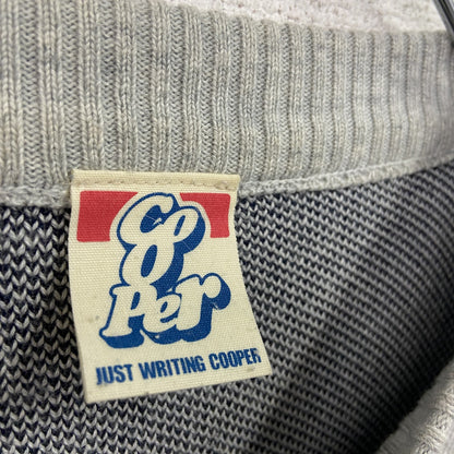 Cooper　アクリルニットセーター　灰色　グレー