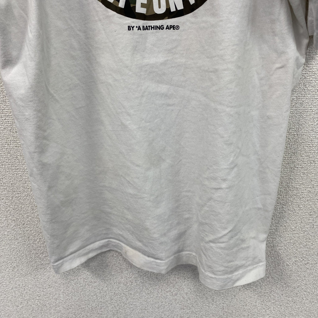 Aape　エイプ　半袖Tシャツ　カモフラ　白　ホワイト　XLサイズ