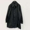 KANSAI YAMAMOTO HOMME　ヤマモトカンサイ　ステンカラーコート　比翼仕立て　黒　ブラック