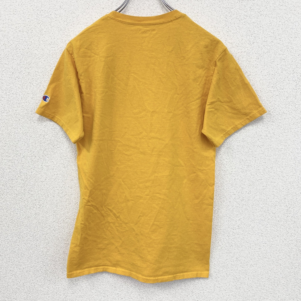 古着 used　champion チャンピオン　半袖プリントTシャツ　ARIZONA STATE　カジュアル　黄色　Sサイズ