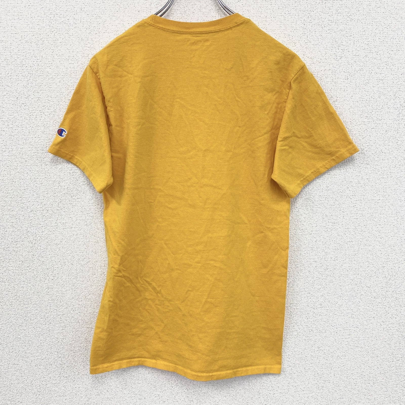 古着 used　champion チャンピオン　半袖プリントTシャツ　ARIZONA STATE　カジュアル　黄色　Sサイズ